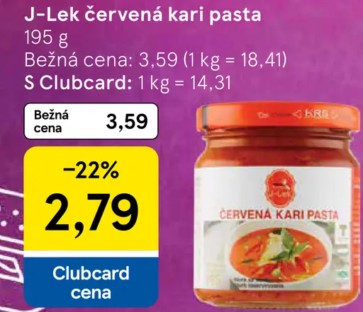 J-Lek červená kari pasta