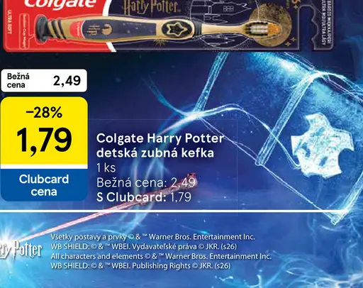Detská zubná kefka Colgate Harry Potter 6+ rokov