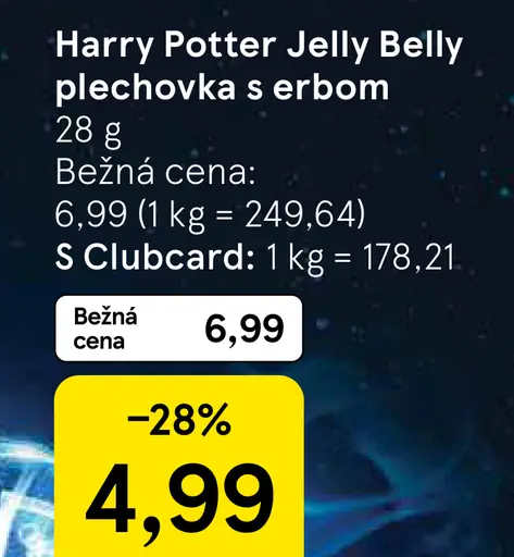 Harry Potter Jelly Belly plechovka s erbom