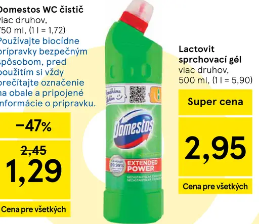 Domestos WC čistič