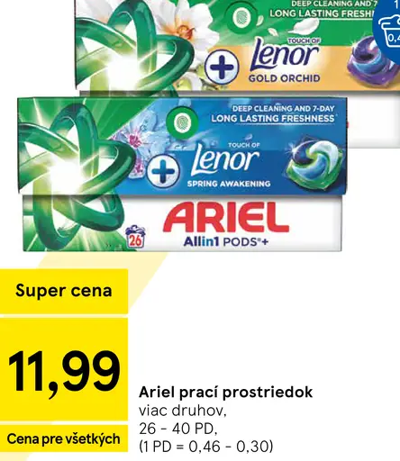 Ariel prací prostriedok