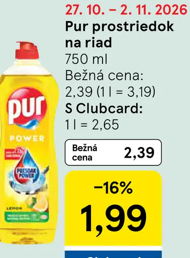 Pur prostriedok na riad