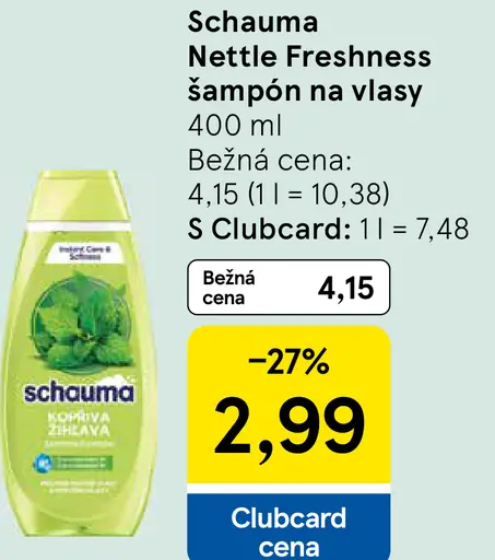 Schauma Nettle Freshness šampón na vlasy