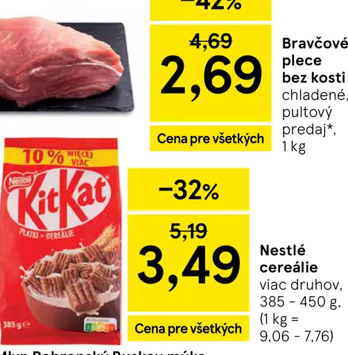 Nestlé cereálie KitKat vybrané druhy