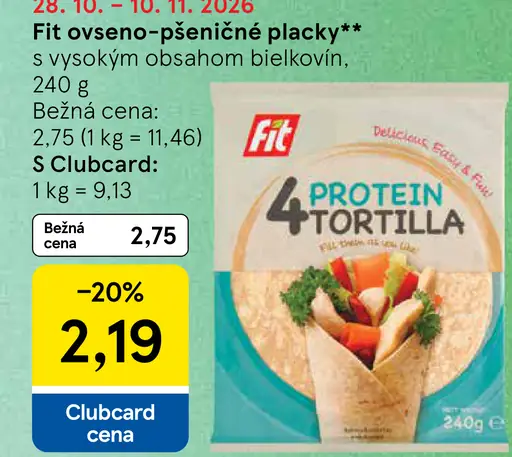 Fit 4 Protein Tortilla