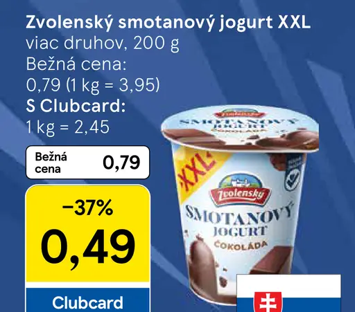 Zvolenský smotanový jogurt