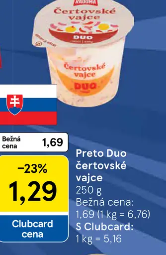 Preto duo čertovské vajce