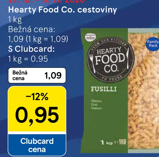Hearty Food Co. fusilli