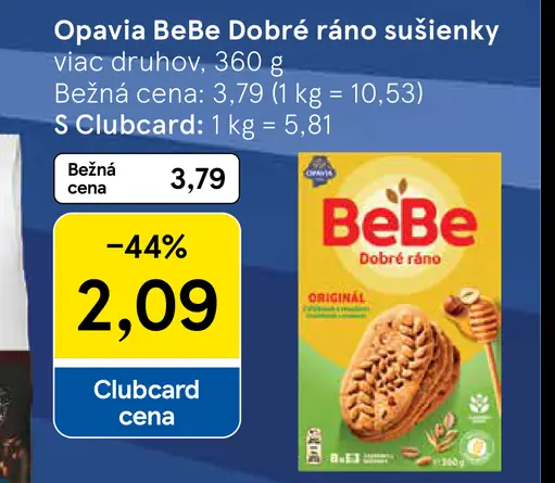 Opavia BeBe Dobré Ráno Sušienky