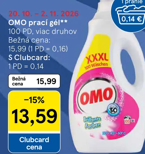 OMO Tekutý prací gél