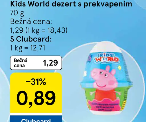 Kids World Dezert s prekvapením