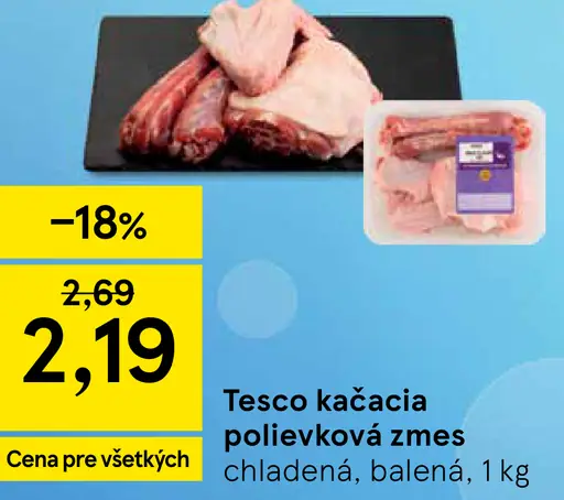 Tesco kačacia polievková zmes