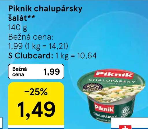 Piknik Chalupársky lahôdkový šalát