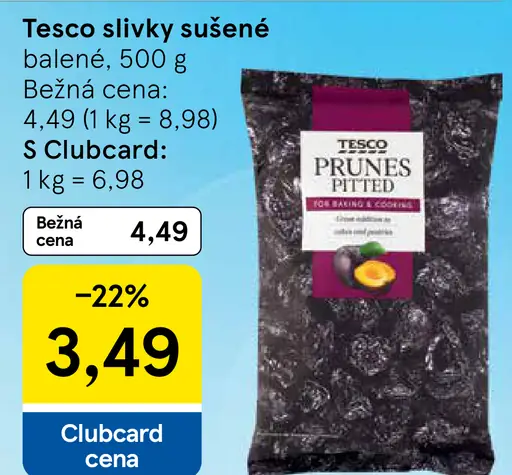 Tesco slivky sušené