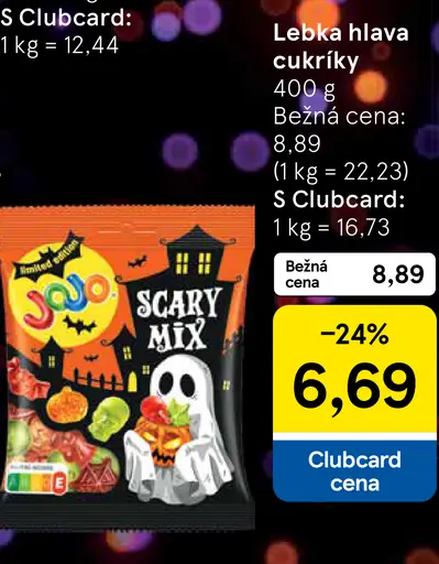 JOJO Scary mix, želé s ovocnými príchuťami