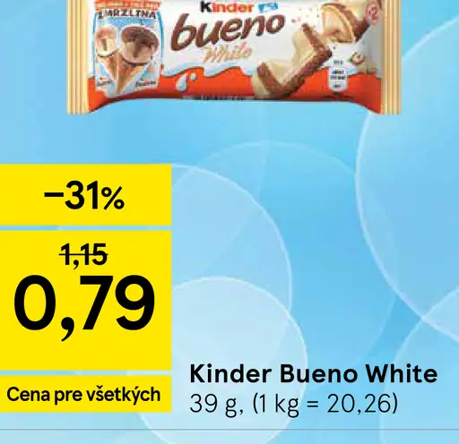 Kinder Bueno White