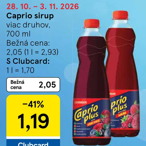 Caprio sirup viac druhov
