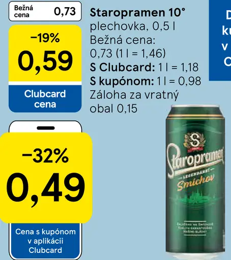 Staropramen 10° plechovka