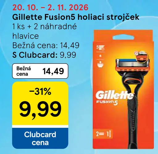Gillette Fusion5 pánsky holiaci strojček s náhradnými hlavicami