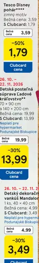 Tesco Disney pohár so zimným motívom