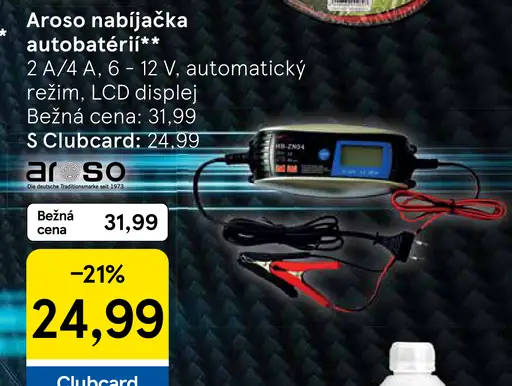Aroso nabíjačka autobatérií