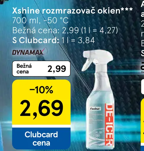 Dynamax Xshine rozmrazovač okien