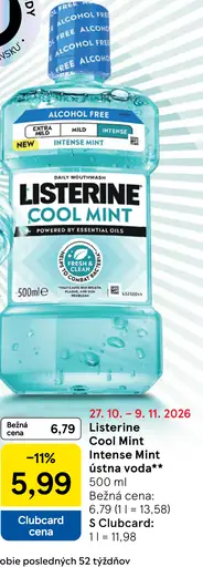 Listerine Cool Mint ústna voda