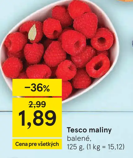 Tesco maliny