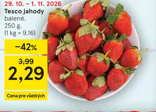 Tesco jahody