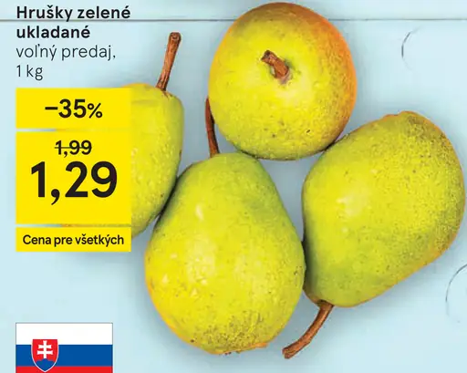 Hrušky zelené