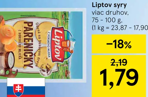 Liptov syry viac druhov