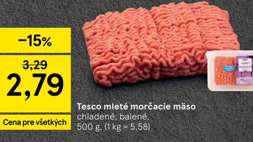 Tesco mleté morčacie mäso