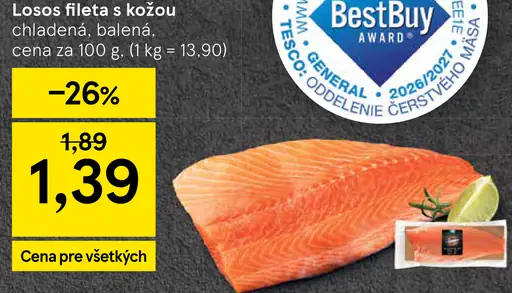 Lososová filetka s kožou