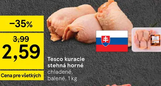 Tesco kuracie stehná horné