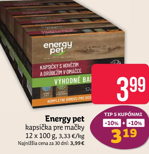 Energy pet kapsička pre mačky