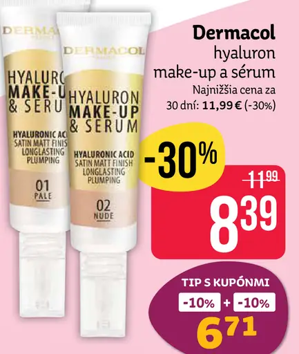 Dermacol hyaluron make-up & sérum