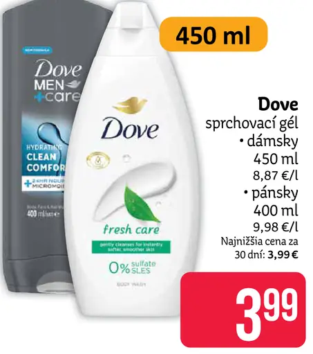 Dove sprchovací gél – dámsky