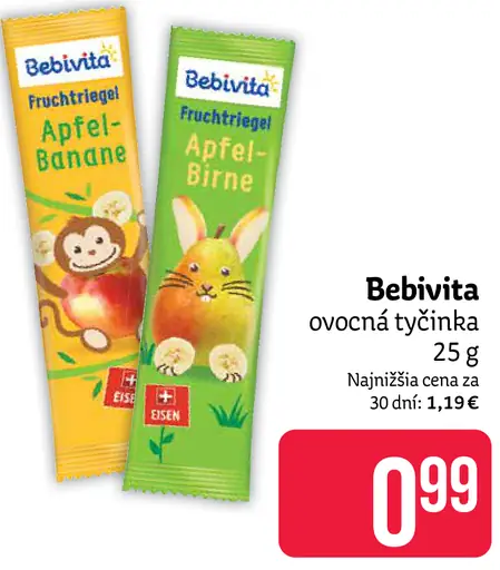 Bebivita ovocná tyčinka