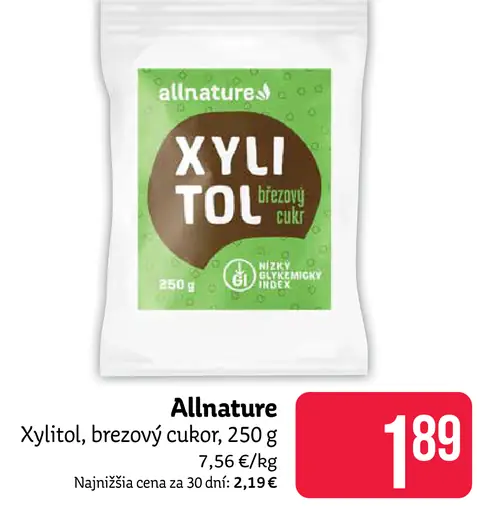 Xylitol, brezový cukor