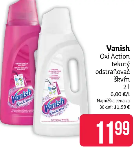 Vanish Oxi Action tekutý odstraňovač škvŕn