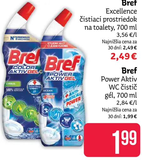 Bref Power Aktiv WC čistič gél