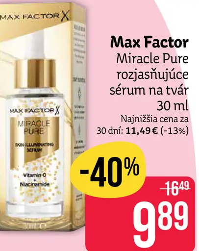 Miracle Pure rozjasňujúce sérum na tvár