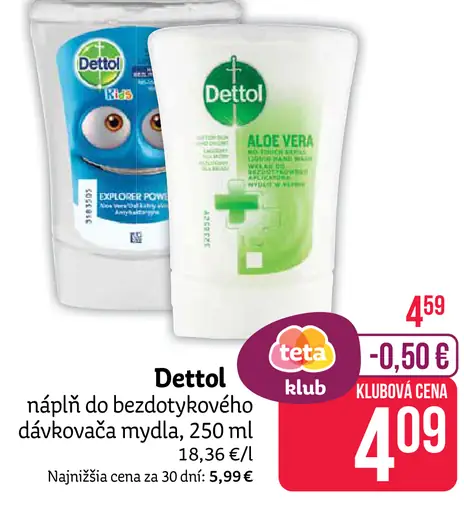 Dettol náplň do bezdotykového dávkovača mydla