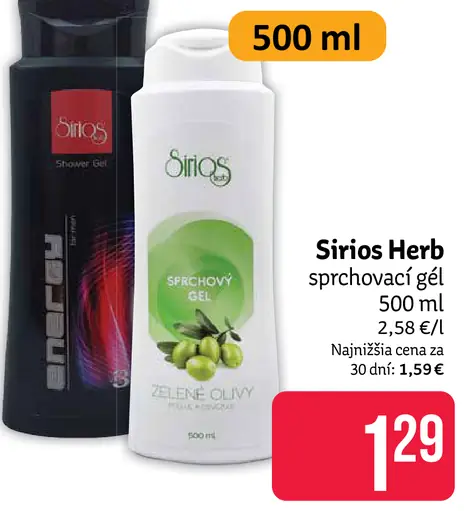 Sirios Herb sprchovací gél