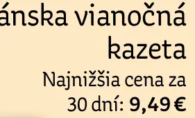 vianočná kazeta