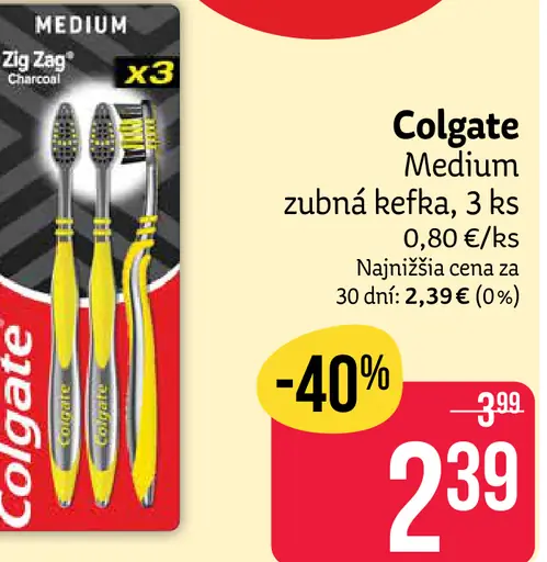 Colgate zubná kefka