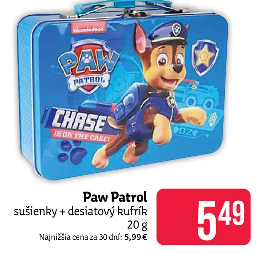 Paw Patrol sušienky + desiatový kufrík