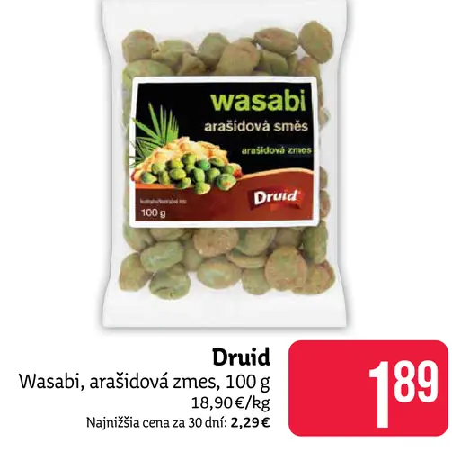 Wasabi arašídová zmes