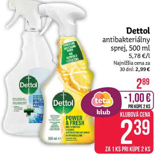 Dettol antibakteriálny sprej