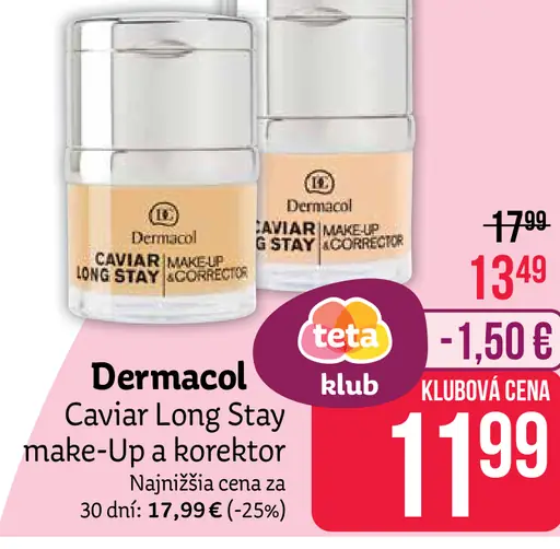 Caviary Long Stay make-Up a korektor